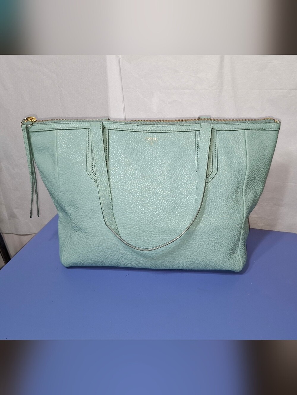 Fossil Peebled Leather Sydney Shopper Tote Bag - Picture 4 of 10
